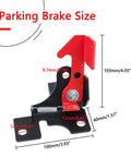 Beefed Up Heavy Duty Spring Parking Brake Accessory For RZR And Ranger UTVs Fits All Models Including 800 900 1000 Turbo Turbo S, dimensions labeled in image