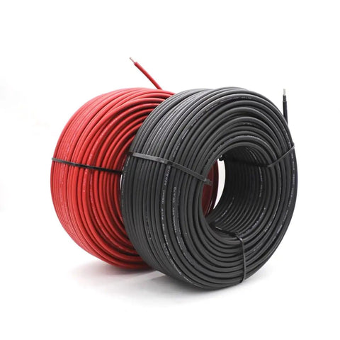 Heavy Duty 100 Ft Solar Extension Cable Set With Black And Red 10 AWG Wire And Six Pairs Solar Connectors For RV And Photovoltaic Systems Perfect For Off Grid DIY Projects Built To Last, coiled cables