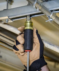 Do-It-All 9-In-1 Pass-Through Nut Driver With Cushioned Grip, SAE Hex Sizes From 3/16 To 3/4 Inch in use tightening nut