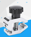 Beefy 500N Push Pull Test Clamp For Tensile Testing, Stainless Steel Force Gauge Fixture With 3.5mm Opening, Rugged Tension Meter Clamp For Lab And DIY, Industrial Strength Grip And Stable Load Bearing, stainless steel clamp with screw knob