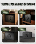 Digital Safe Box For Home And Office With Electronic Keypad And Override Key 0.8 Cu Ft in bedside, wardrobe, closet, desk