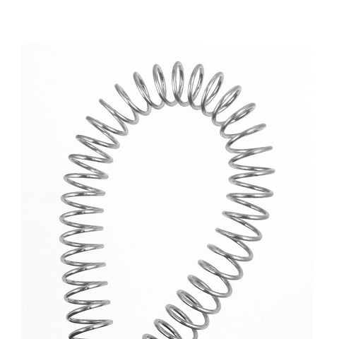 Compression spring, 304 stainless steel, 8 mm OD, 0.8 mm wire, 305 mm free length, silver