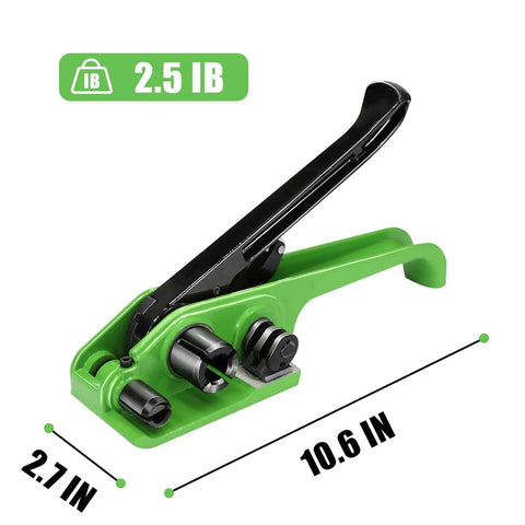 Beefy Heavy Duty Banding Tensioner And Cutter Windlass For One Half To Three Quarter Inch Polypropylene Woven Straps Handheld Packaging Tool Built Tough For Fast Pallet Shipping Polyester Compatible Cord Straps, 10.6 in