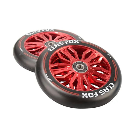 Real Heavy Duty Pro Scooter Wheels With Abec 9 Bearings 120 X 24 MM Forged Aluminum Core 88A Polyurethane Sick Grip Shredder Approved Street Rides No Cap