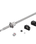Ready To Roll 50Mm Ball Screw Kit Featuring High Lead 50Mm Pitch Built Tough For Cnc Rigs includes ball screw, nut, end supports, flexible coupling.