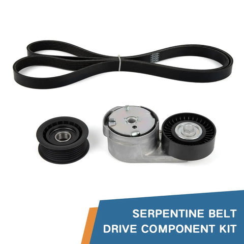Beefed Up Serpentine Belt Tensioner Pulley Kit With Idler For Dodge Grand Caravan Charger Durango Ram 1500 2500 3500 Chrysler 200 300
