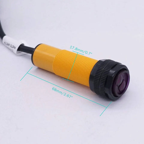 Photoelectric Sensor Adjustable 30 Cm Sensing Range M18 Diffuse Reflection Proximity Switch Three Wire DC 6 To 36V PNP