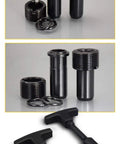 Pro Grade HSK100 Coolant Tube Set With O Ring Swivel Nut, 10 Pieces For HSK Tool Holders, Burr-Free Precision And Durable Fit, Coolant-Through Spindle Ready, Milling Gear You Can Rely On. HSK100 coolant tube set with O-ring swivel nut and seals, shown with HSK-63
