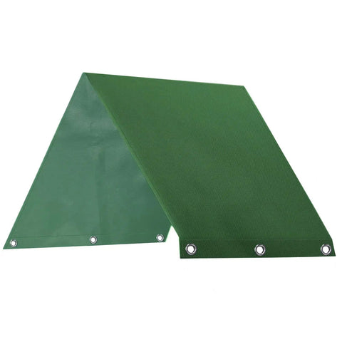 Dark green 43x90 inch canopy replacement cover for swing set, durable 600D Oxford cloth with PVC coating, showing grommets.