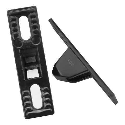 Stainless Steel Sliding Door Keepers For Sliding Glass Doors With Mounting Screws Black Finish Durable Corrosion Resistant