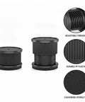 Adjustable Furniture Leveling Foot For Cabinets Desks And Tables Black PP plastic base with cushioning sponge pad