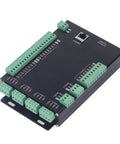 24VDC CNC Motion Controller Kit With Tool Change System, color display, black with green connectors, top view