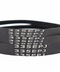 Treadmill Drive Belt 335EPJ 6-Rib Channel Replacement Belt For Power And Smooth Motion Running Machines, Industrial-Grade Rubber For Superior Wear Resistance, Flexible, Durable, Easy Install And Long-Lasting Performance. black 335EPJ treadmill drive belt