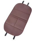 Anti Kick Seat Back Protector For Tesla Cybertruck 2023 And 2024 With Storage Pockets And Faux Leather Panel side view