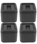 Anti Vibration Rubber Foot Pads For Sofas And Beds Non Slip Grip Pads 4 Pack 1.5 Inch Height Durable Furniture Stabilizers