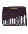 Full Polish Metric 12 Point Combination Wrench Set 7mm To 19mm, 11 Piece, Chrome Finish Wrenches For Auto Repair And Home DIY