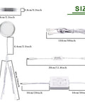 Size dimensions of Linkable Under Cabinet LED Puck Lights 12V Slim Aluminum Dimmable Kit with Wireless Controller.
