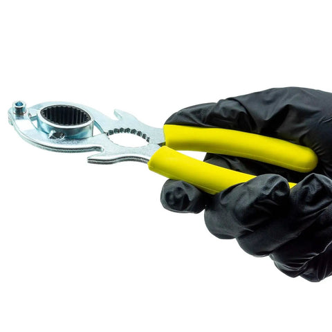 Heavy Duty Faucet Aerator Wrench Tool For Kitchen Sink Repair Featuring Non Slip Rubber Grip Durable Carbon Steel Construction No Sweat Aerators Removal Pro Grade Build Slick Maneuvering For Smooth Home Maintenance