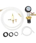 Vacuum Antifreeze Change Fill Kit For Cars Vans SUVs And Trucks Pneumatic Radiator Cooling System, hoses, gauge, fittings, rubber seals.