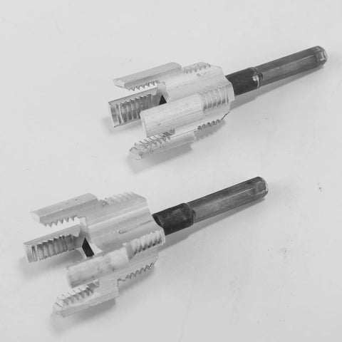 Get Your Plumbing Done Right With This 2 Piece Internal And External Pipe Threading Tool Set: steel threaders for PVC pipes.