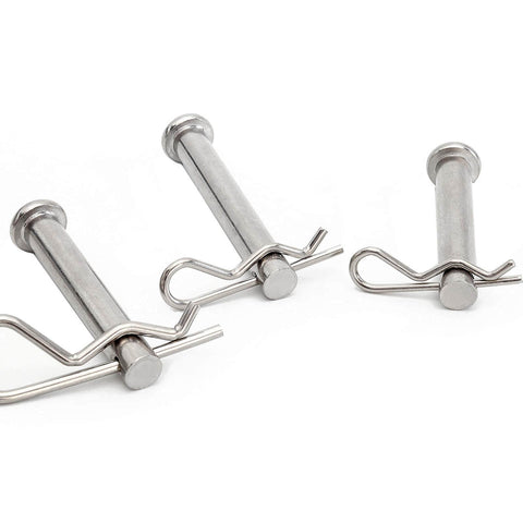 10 Pack Cotter Pins And Hairpin Spring Fasteners Kit For Auto And Engineering Use Galvanized R Clips Retaining Pins 4x75mm Quick Install
