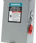 2P 60A 240V General Duty Outdoor Fusible Safety Switch With Visible Blade Double Break Action shown with durable casing