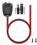 Weatherproof Solar Entry Gland for RV Roof Through Roof Entry Housing With 10AWG Solar Extension Cable and PG11 Waterproof Connector