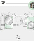 Kickin Performance Cam Divider With Top Notch Precision Indexing Plate And Bulletproof Reduction Gearbox detailed diagram showing dimensions.