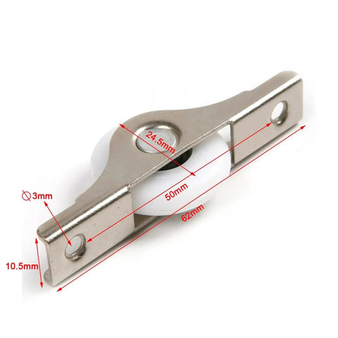 4 Pack 25Mm Sliding Door Rollers Nylon Caster Wheels Pulley Runners Silky Smooth Operation For Cabinet Wardrobe Window Furniture Hardware Easy Swap In Heavy Duty 20Kg Load Bearing Fix That Works