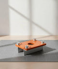 Precision Slotting Router Guide Jig Template Featuring Adjustable Clamping Block And Heavy Duty Metal Plate for secure routing setup.