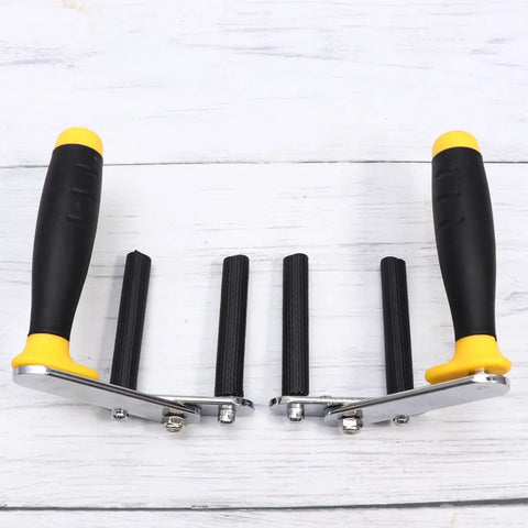 Heavy Duty Angle Adjustable Tile Sucker For Quick Drywall And Glass Handling Lightweight Lifter With Rubber Alloy Grip Safe Carrier Tool with rubber grips.