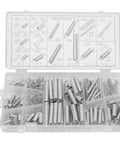 Super Duper 200pc Assortment Metal Extension And Compression Spring Kit For Repairs, DIY Projects, Appliances And Vehicles Featuring Galvanized Steel Build For Serious Durability And High Resilience. in plastic organizer case