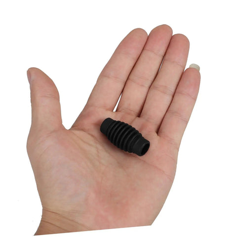 Hand holding a heat-resistant rubber Espresso Steam Wand Heat Insulation Sleeve Anti Burn Rubber Wrap For Coffee Machines Easy To Install Fits Most Models