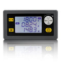 Knockout Durability DC Buck Converter With Crisp Digital Meter display showing voltage, current, and power readings for energy regulation.
