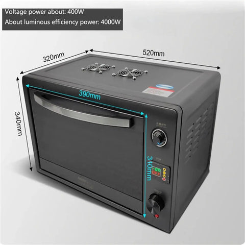 Heavy Duty Cold Light UV Cure Table, Badass 4000W Post Processor For SLA DLP 3D Printers, Quick 365Nm 405Nm Resin Hardening, Chill Cooling Tech, Ridiculously Long Lifespan