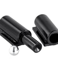 Tough As Nails 7 Inch Weld On Barrel Gate Hinges 4 Pack Rock Solid 900 Lbs Load Rating For Backyard Swing Doors Trailer Ramps And Driveway Gates Matte Black Steel close-up view of two hinges and a silver ball.