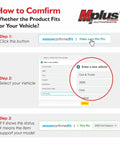 Instructions on how to confirm vehicle compatibility for product fit on Amazon with step-by-step guide and examples.