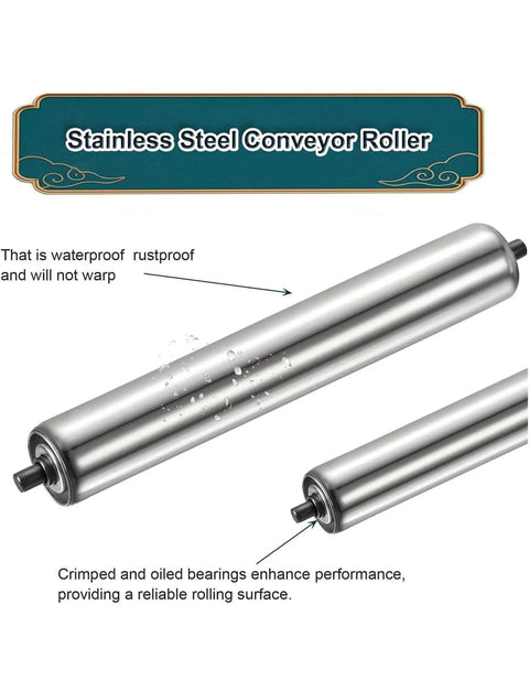 Rock Solid Stainless Steel Conveyor Roller Idler Non Powered Industrial Gravity Rollers With Spring Loaded Axles for smooth transport.