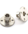 1/4 Inch Flange Shaft Coupling, Metal Axis Bearing Fittings, Rigid Coupler For Stepper Motor And RC Models, Built To Last Shaft Coupler 2 Pack For Precise Motion And Easy Install, metal flange coupler pair