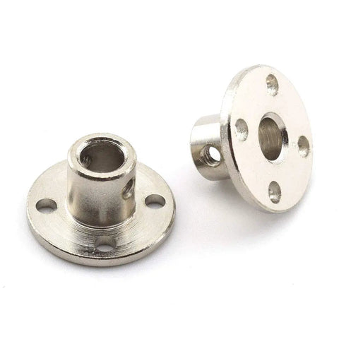 1/4 Inch Flange Shaft Coupling, Metal Axis Bearing Fittings, Rigid Coupler For Stepper Motor And RC Models, Built To Last Shaft Coupler 2 Pack For Precise Motion And Easy Install, metal flange coupler pair