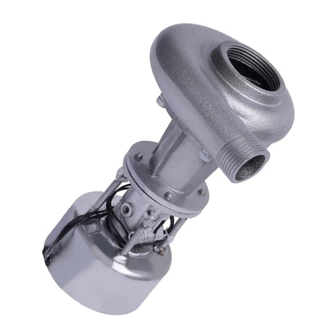 Grab And Go Portable Micro Hydro Generator 500W 110V for home use, silver turbine, lightweight and compact design, side view