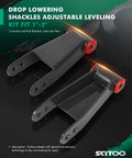 Drop Lowering Shackles Adjustable Leveling Kit 1 To 2 Inch For Ford F150 2015 To 2022, corrosion-resistant finish