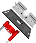 Dead Nuts Secure Router Table Lift System For 2.51 To 2.56 Inch Motors Smooth Height Adjustment Heavy Duty wood router lift components layout.