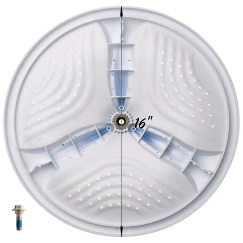 Wash Plate W10752285 Replacement for Front Load Washer Compatible With AP5956379 PS10064550 shown with central bolt