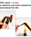 TPU 1.2mm Self Adhesive Bike Tire Liners Puncture Proof Shield for Mountain MTB Road Gravel Bikes 18 20 24 26 27.5 28 29 700C 40mm Anti Puncture Tube Protector