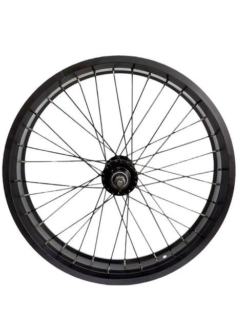 Fat Bike Front Wheel 20/26 X 4.0 With 36H Aluminum Rim, 135mm QR Disc Hub, Snow And Sand Ready, Lightweight, Trail Tough