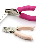 Two Size Hole Punch Set With One Quarter Inch And One Eighth Inch Holes, 2 Pack Craft Punchers With Soft Silicone Grip Handles