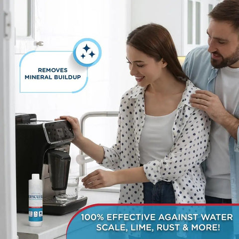 Two Pack Descaler For Coffee Makers, Universal Descaling Solution For Keurig, Nespresso, Breville And All Machines, Removes Limescale, Cleans Pod Area, Keeps Brewers Running Smooth, 8oz Bottles, 2 Uses Per Bottle