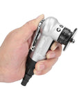 Bewinner Portable Mini Pneumatic Chamfering Tool For 45 Degree Linear Metal Trimming And Deburring, handheld, showing adjustable speed feature.