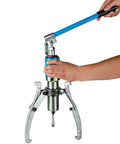 Zero Hassle Adjustable Hydraulic Gear Puller With 2 Or 3 Jaws And Hardcore 15 Ton Power in use extracting a bearing.